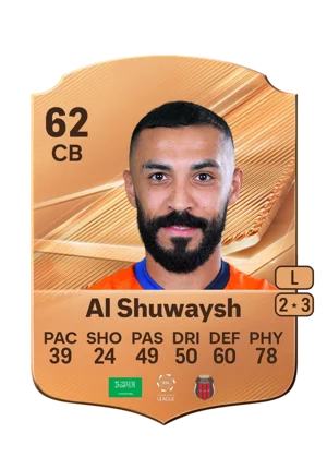 Al Shuwaysh - 62 - Rare EA FC 27 card