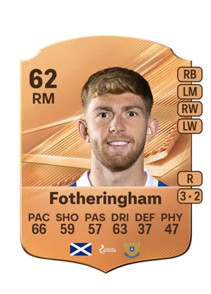 Fotheringham - 62 - Rare EA FC 27 card