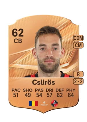 Csürös - 62 - Rare EA FC 27 card