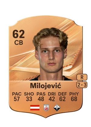 Milojević - 62 - Rare EA FC 27 card
