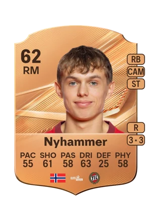 Nyhammer - 62 - Rare EA FC 27 card