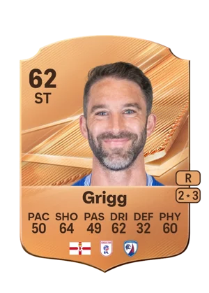 Grigg - 62 - Rare EA FC 27 card
