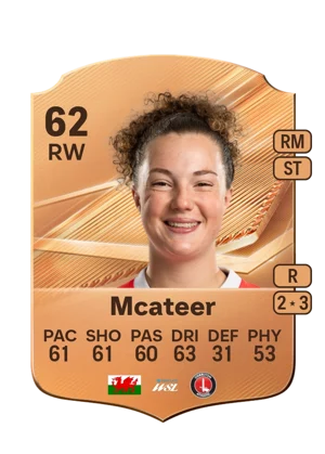 Mcateer - 62 - Rare EA FC 27 card