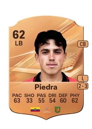 Piedra - 62 - Rare EA FC 27 card