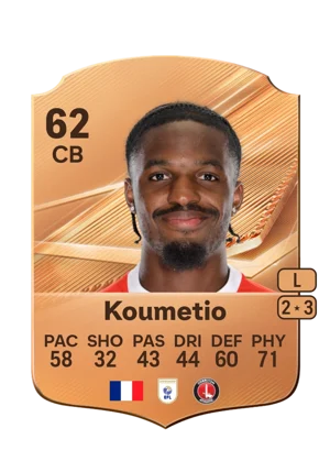 Koumetio - 62 - Rare EA FC 27 card