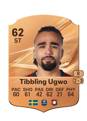 Tibbling Ugwo - 62 - Rare EA FC 27 card