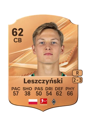 Leszczyński - 62 - Rare EA FC 27 card