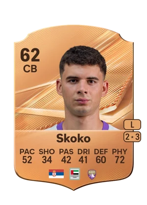 Skoko - 62 - Rare EA FC 27 card