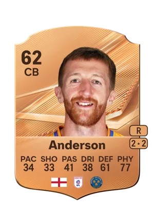 Anderson - 62 - Rare EA FC 27 card