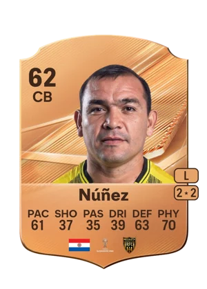 Núñez - 62 - Rare EA FC 27 card