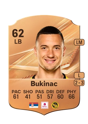 Bukinac - 62 - Rare EA FC 27 card