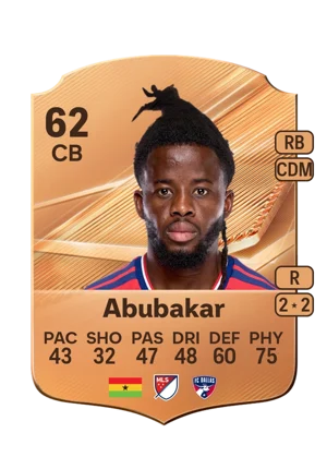 Abubakar - 62 - Rare EA FC 27 card