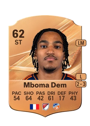 Mboma Dem - 62 - Rare EA FC 27 card