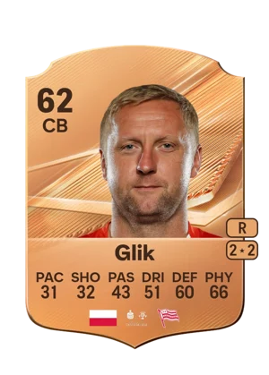 Glik - 62 - Rare EA FC 27 card