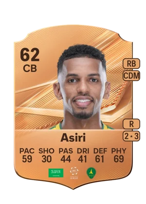 Asiri - 62 - Rare EA FC 27 card