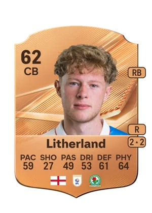 Litherland - 62 - Rare EA FC 27 card
