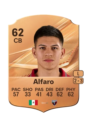 Alfaro - 62 - Rare EA FC 27 card