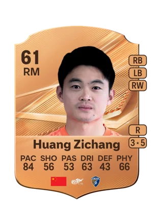 Huang Zichang - 61 - Rare EA FC 27 card