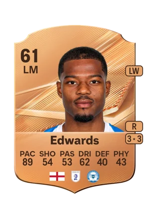 Edwards - 61 - Rare EA FC 27 card