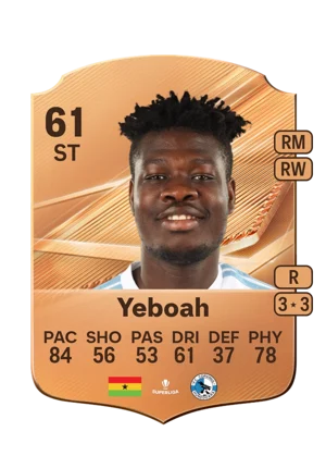 Yeboah - 61 - Rare EA FC 27 card