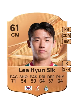Lee Hyun Sik - 61 - Rare EA FC 27 card