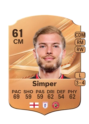 Simper - 61 - Rare EA FC 27 card