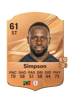 Simpson - 61 - Rare EA FC 27 card