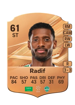 Radif - 61 - Rare EA FC 27 card