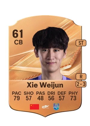 Xie Weijun - 61 - Rare EA FC 27 card