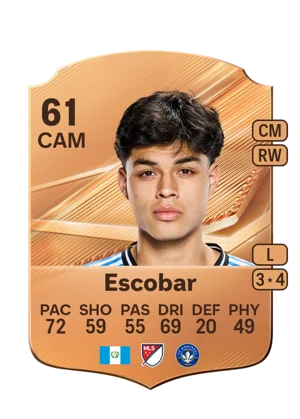 Escobar - 61 - Rare EA FC 27 card