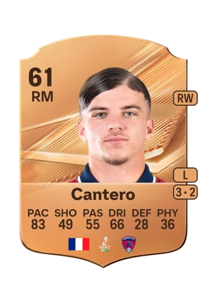 Cantero - 61 - Rare EA FC 27 card