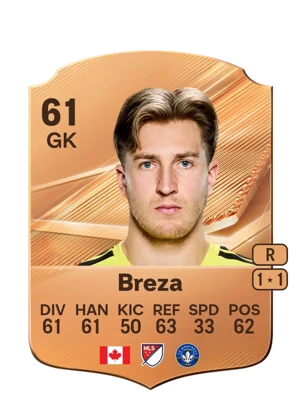 Breza - 61 - Rare EA FC 27 card