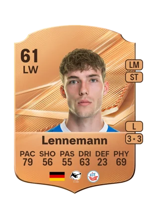 Lennemann - 61 - Rare EA FC 27 card