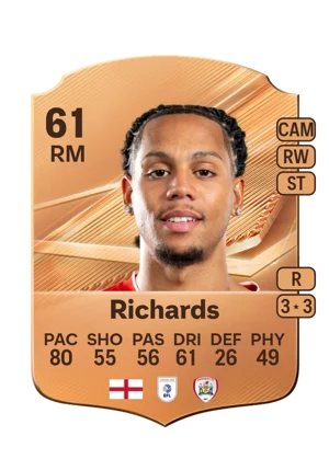 Richards - 61 - Rare EA FC 27 card