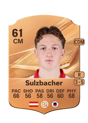 Sulzbacher - 61 - Rare EA FC 27 card