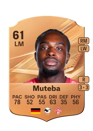 Muteba - 61 - Rare EA FC 27 card