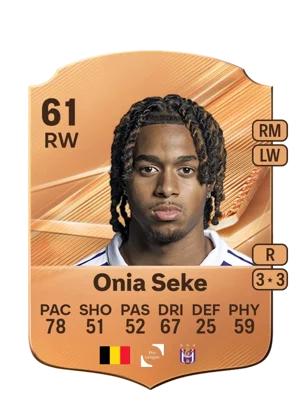 Onia Seke - 61 - Rare EA FC 27 card