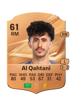 Al Qahtani - 61 - Rare EA FC 27 card