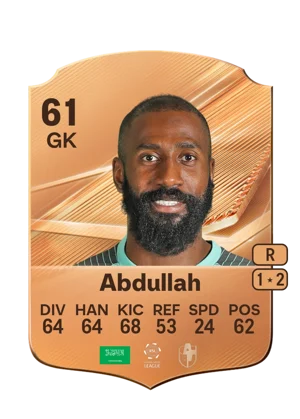 Abdullah - 61 - Rare EA FC 27 card