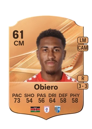 Obiero - 61 - Rare EA FC 27 card