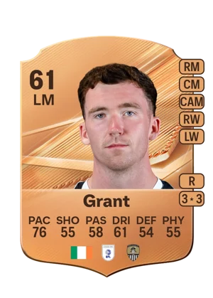 Grant - 61 - Rare EA FC 27 card