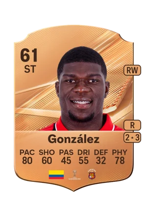 González - 61 - Rare EA FC 27 card