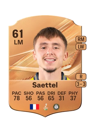 Saettel - 61 - Rare EA FC 27 card