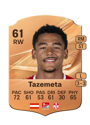 Tazemeta - 61 - Rare EA FC 27 card