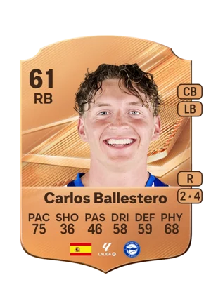 Carlos Ballestero - 61 - Rare EA FC 27 card