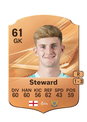 Steward - 61 - Rare EA FC 27 card