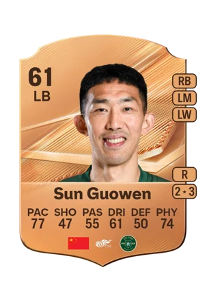 Sun Guowen - 61 - Rare EA FC 27 card