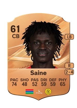 Saine - 61 - Rare EA FC 27 card