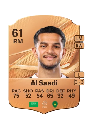 Al Saadi - 61 - Rare EA FC 27 card