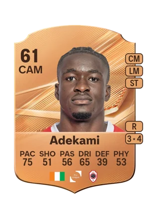 Adekami - 61 - Rare EA FC 27 card